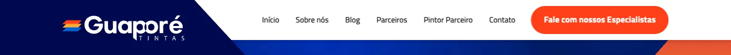 Cabeçalho do site atual