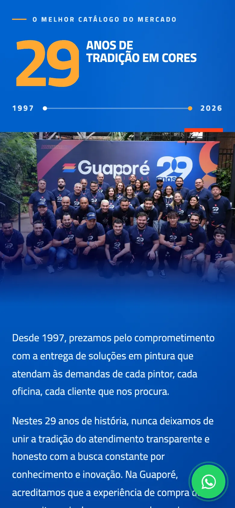 História na nova versão, celular